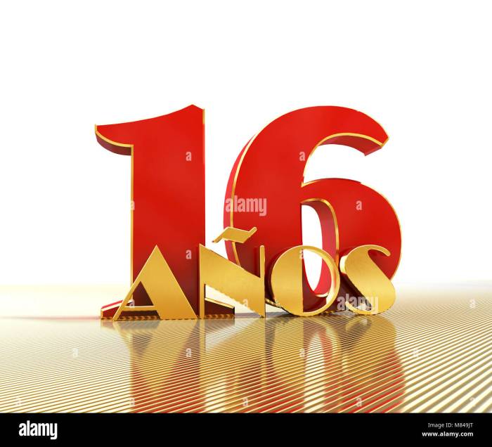 Numeral 16, Sixteen, Isolated on White Background, 3d Render Stock ...